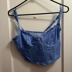 Blue Gilly Hicks Corset Bralette